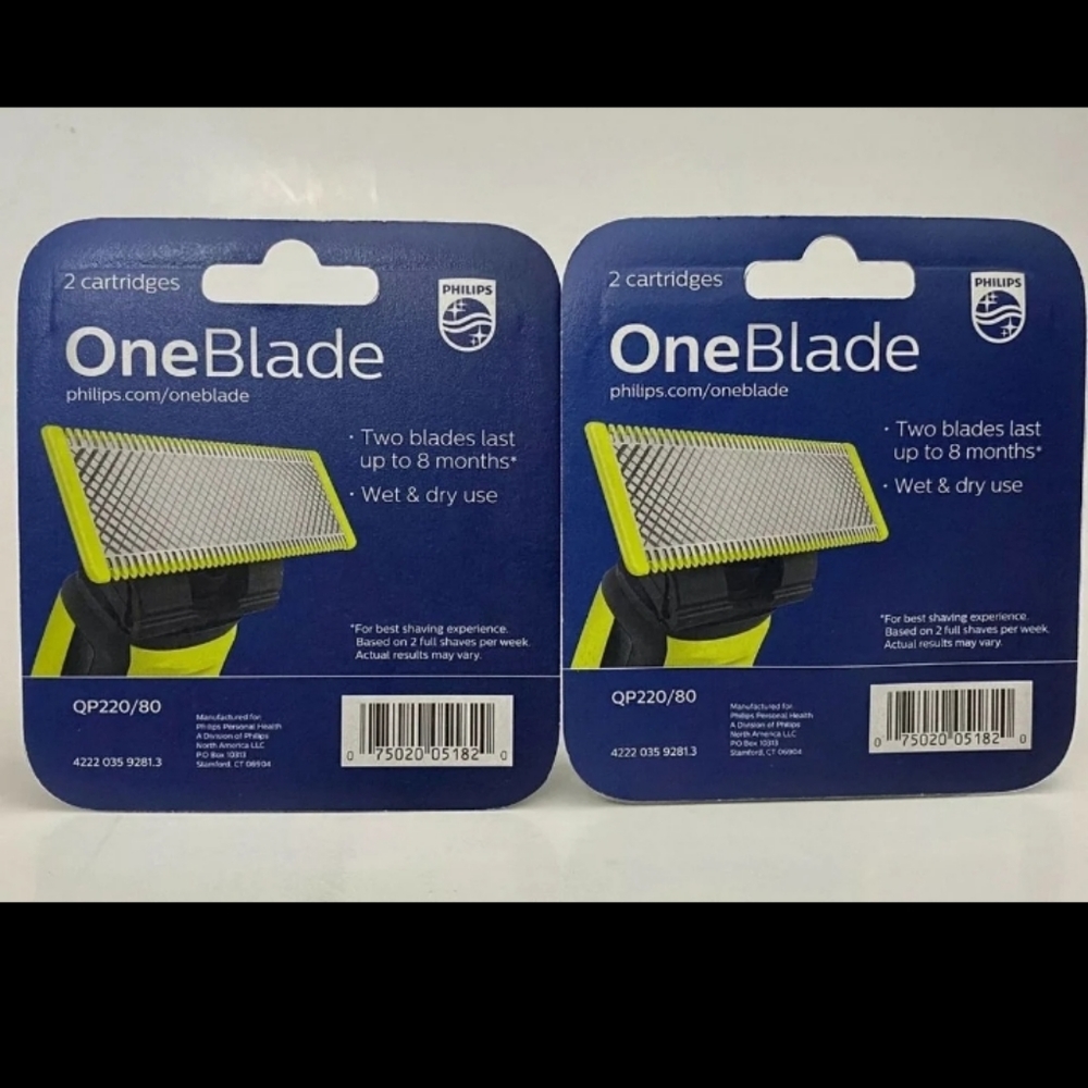 ⭐Oneblade Replacement Blades Phillips Norelco 4 Total (2 Packs) - Picture 2 of 3